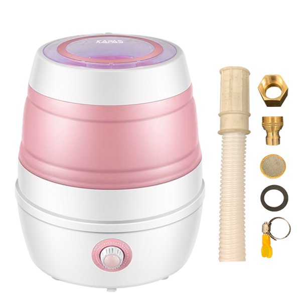 KAPAS Foldable Mini Washing Machine, (5.7Lb/2.6kg Capacity) Portable Compact Lightweight Washer for BABY Clothes, Travel, Camping, Truck Driving, Trip, RV