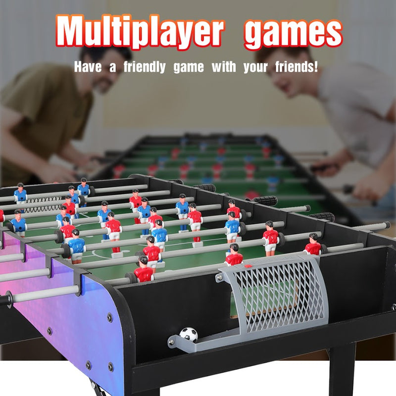 FITPHER 4 ft Foosball Table Game, Foldable and Portable 48'' Football Game Table, Multi Person Table Soccer Perfect for Families, Recreational Game Rooms, Arcades, Bars, Parties, Family Night