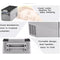 KAPAS 52L(55 Quarts) DC 12/24V portable compressor refrigerator freezer car fridge for car, home, truck and camping