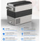 KAPAS 52L(55 Quarts) DC 12/24V portable compressor refrigerator freezer car fridge for car, home, truck and camping