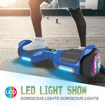 Hoverboard Self Balancing Scooter for Kids  Hover Board with 6.5" Wheels Built-in Bluetooth Speaker Bright LED Lights UL2272 Certified