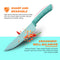6 Pieces Ceramic Knife Set with Knife Block Holder