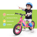 HOVER HEART Lightweight Kid's Balance Bike, 12'' Sports Balance Bike for Toddlers 18~48 Months, 2~4 Years Old with Adjustable seat and Absorbing Pneumatic Tire (Pink)