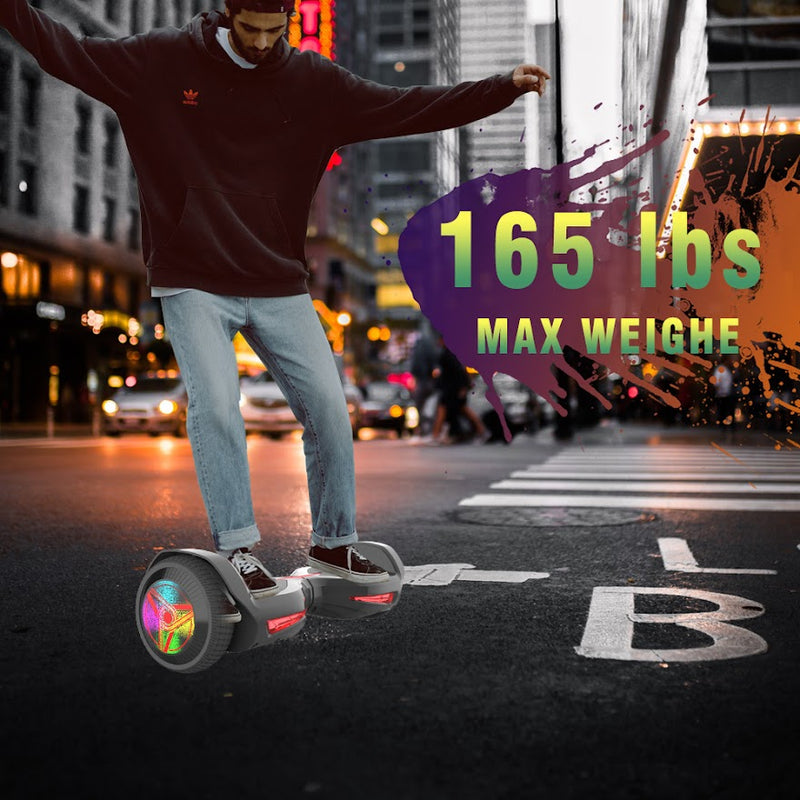 Hoverboard Self Balancing Scooter for Kids Hover Board with 6.5" Wheels Built-in Bluetooth Speaker Bright LED Lights