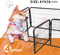 Dog Fence & Pet Playpen, Heavy Duty Foldable Metal Dog Pen 28" Height with Door for Outdoor Exercise, Indoor Kennels