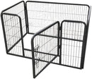 Dog Fence & Pet Playpen, Heavy Duty Foldable Metal Dog Pen 28" Height with Door for Outdoor Exercise, Indoor Kennels