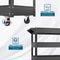 KAPAS Steel 3-Shelf Multipurpose Utility/Supply/Service/Tool Cart Great for Garage, Warehouse, Cleaning, Office & Workplace