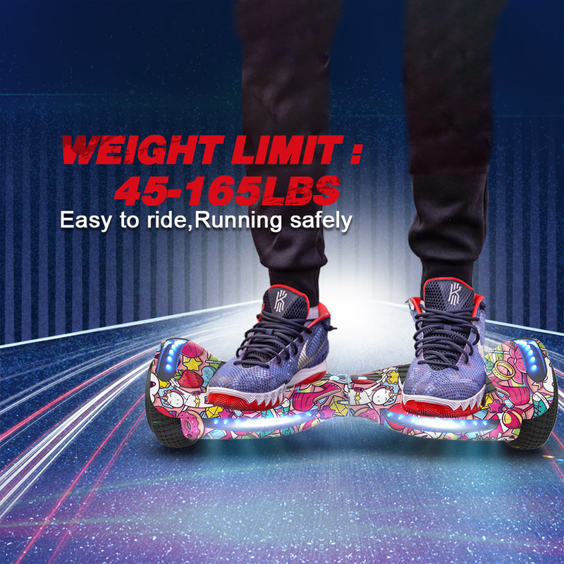 HOVERSTAR Hoverboard All New Version-HS2.0, Chrome Color & Coating Skins Two Wheels Self-Balancing Scooter with Wireless Speaker Playing Music & Led Wheels Flashing Lights