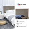 Tufted Linen Fabric Upholstered Queen Headboard (Light Brown(Queen))