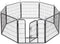 Dog Fence & Pet Playpen, Heavy Duty Foldable Metal Dog Pen 32" Height with Door for Outdoor Exercise, Indoor Kennels