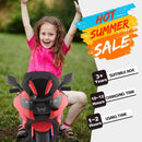 HOVER HEART Kids Electric Power Motorcycle 12V Ride On Bike (Hot Red)