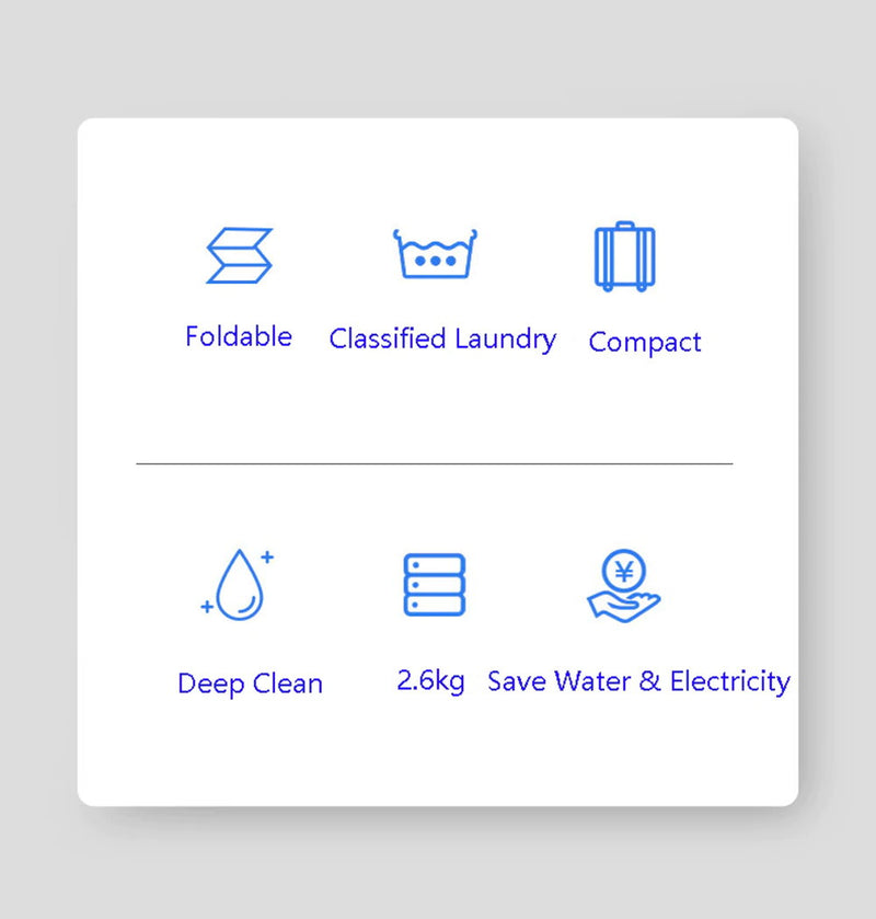 KAPAS Portable & Dehydrating Integrated Washing Machine (5.7Lb/2.6kg Capacity)