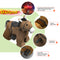 Electric Oversized Stuffed Ride on Horse Toy Animals for 3-7 Years Old (6V/7A)
