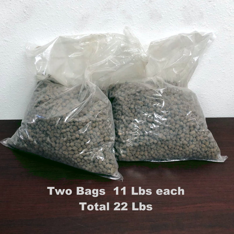 Premium Organic Expanded Clay Pebbles, Ceramsite Gardening Cultivation Soil, Clay Growing Media, 2 Bags/Pack - Net Weight 22 LBS