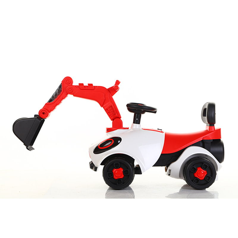 Hoverheart Ride On Electric Motor Excavator With Manual Digger & Music Sounds (Red)