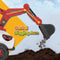 Hoverheart Ride On Electric Motor Excavator With Manual Digger & Music Sounds (Red)