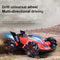 HILLO 2.4G RC Drift Stunt Car 4WD Multi-Direction LED High Speed Off-Road Vehicle With Tail Glowing Water Vapor Jet - Handle Remote Control And Watch Style Gravity Remote Control Included (Red)