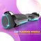 6.5'' Hoverboard with Front/Back LED & Bluetooth Speaker, Self-Balance Flash Wheel, UL Chrome Black