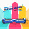 Hoverstar 6.5'' Hoverboard with Front/Back LED & Bluetooth Speaker, Self-Balance Flash Wheel, UL Chrome Blue
