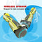 6.5'' Hoverboard with Front/Back LED & Bluetooth Speaker, Self-Balance Flash Wheel, UL Chrome Gold