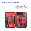 Mosta 25 In 1 Manicure Set & Makeup Kit, Nail Clipper Set , Nail Grooming Kit for Men Women Nail Care Kit Fingernail Toe Nail Clippers Tools Cuticle Pedicure Kit l With Travel Case