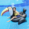 INFLATABLE 79" GIANT OUTDOOR TOUCAN SWIMMING POOL FLOAT LOUNGE