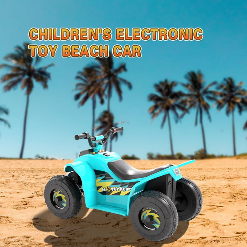 HOVERHEART 6V Kids Electric Ride On Mini ATV Quad Bike 4 Wheeler Toy Car (Blue)