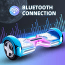 HOVERSTAR Bluetooth Hoverboard, 8 Inch Real Self Balancing Scooter, LED Light-Up Foot Pads Glow, 500W Motor, 20 Cells Battery Long Distance, Max Weight 220 lb, Max Speed 7Mph