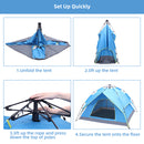 Waterproof Instant Pop Up Double-Deck Tow-Door Camping Tent , 2-3 Person Easy Quick Setup Dome Family Tents for Camping, Can be Used as Pop up Sun Shade