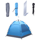 Waterproof Instant Pop Up Camping Tent , 3-4 Person Easy Quick Setup Dome Family Tents for Camping, Double Layer Flysheet Can be Used as Pop up Sun Shade