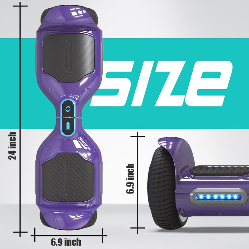 Hoverboard Self Balancing Scooter for Kids  Hover Board with 6.5" Wheels Built-in Bluetooth Speaker Bright LED Lights UL2272 Certified