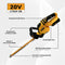 ZEGJAW 20V Cordless Hedge Trimmer with 22inch  Dual Action Blade, Comfortable Grip Handle, Include 20V Removable Battery