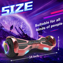 Triangle Hoverboard with Bluetooth Speaker, 6.5 inch LED Wheels, Dual 200W Motor up to 6.2 MPH, UL2272 Certified Self Balancing Scooters for Kids Adults
