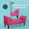 CASANINA Upholstered Bench, 52in(L) Ottoman Bench with Arms, Wood Legs, Small Pillows for Bedroom, Living Room, Entryway