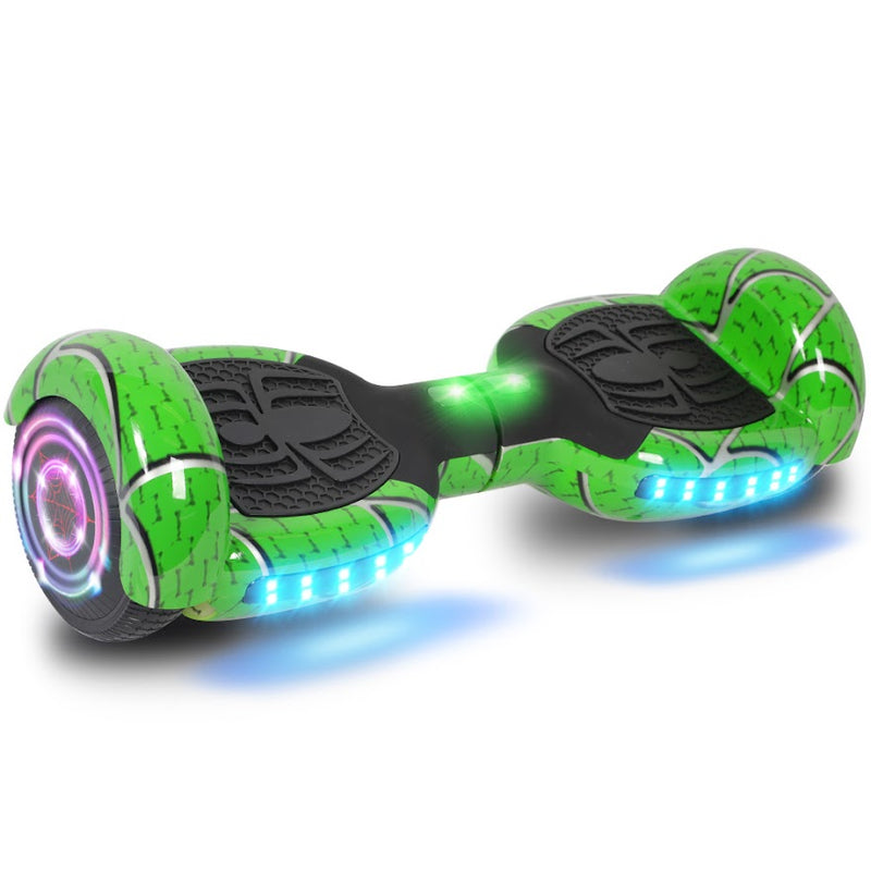 Spider Hoverboard Self Balancing Scooter 6.5" Two-Wheel Hoverboards with Bluetooth Speaker and LED Lights Electric Scooter for Kids and Adult